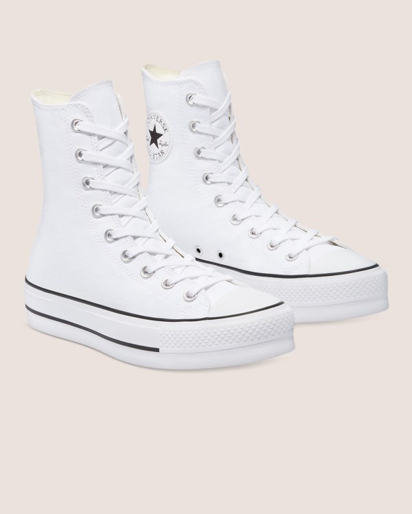 Converse Chuck Taylor All Star Lift X Hvide Sko Danmark - Converse Høje Sneakers Herre - 13746JXDE